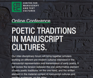 Poetic traditions in manuscript cultures